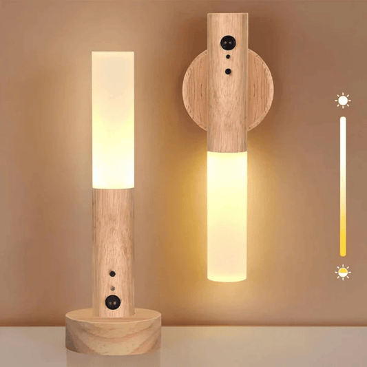 Lampara Magnetica sensor en Madera Vara